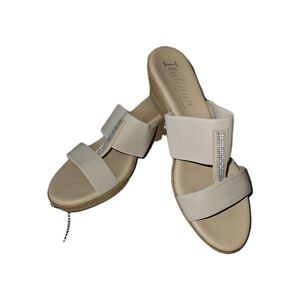 Italiana Shoe,‎ wedge sandals, rhinestones, Size 11, Comfortable, Made In ITALY